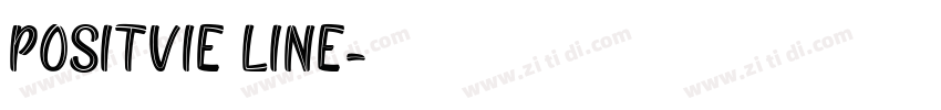 POSITVIE LINE字体转换